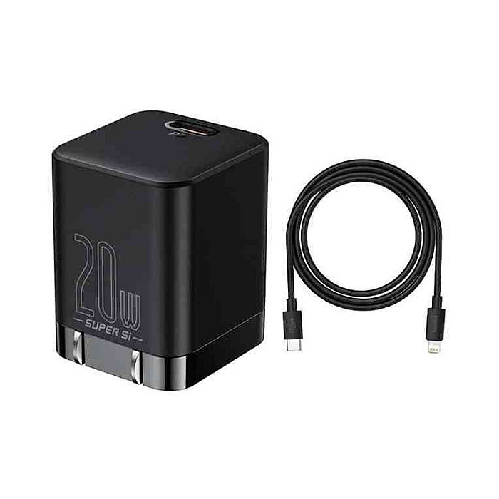 Baseus Super Si Pro 20W 1C Adapter with USB-C to Lightning Cable
